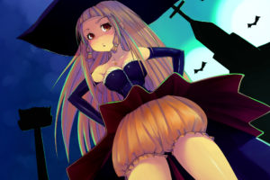 witch, Halloween, Pumpkins