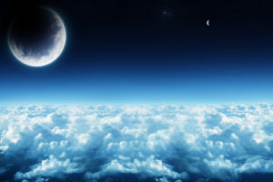 clouds, Outer, Space, Moon