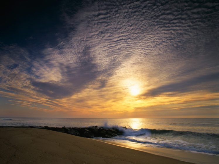 sunset, Clouds, Beaches HD Wallpaper Desktop Background