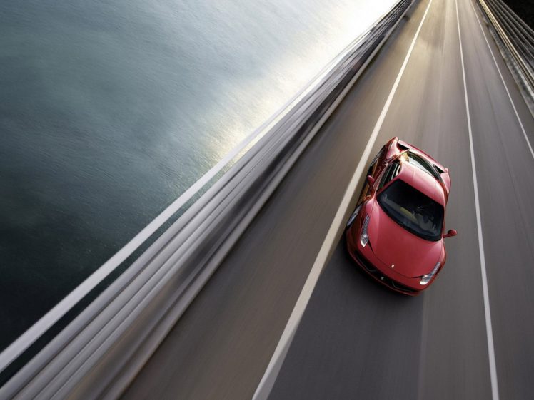 red, Cars, Ferrari, Roads HD Wallpaper Desktop Background