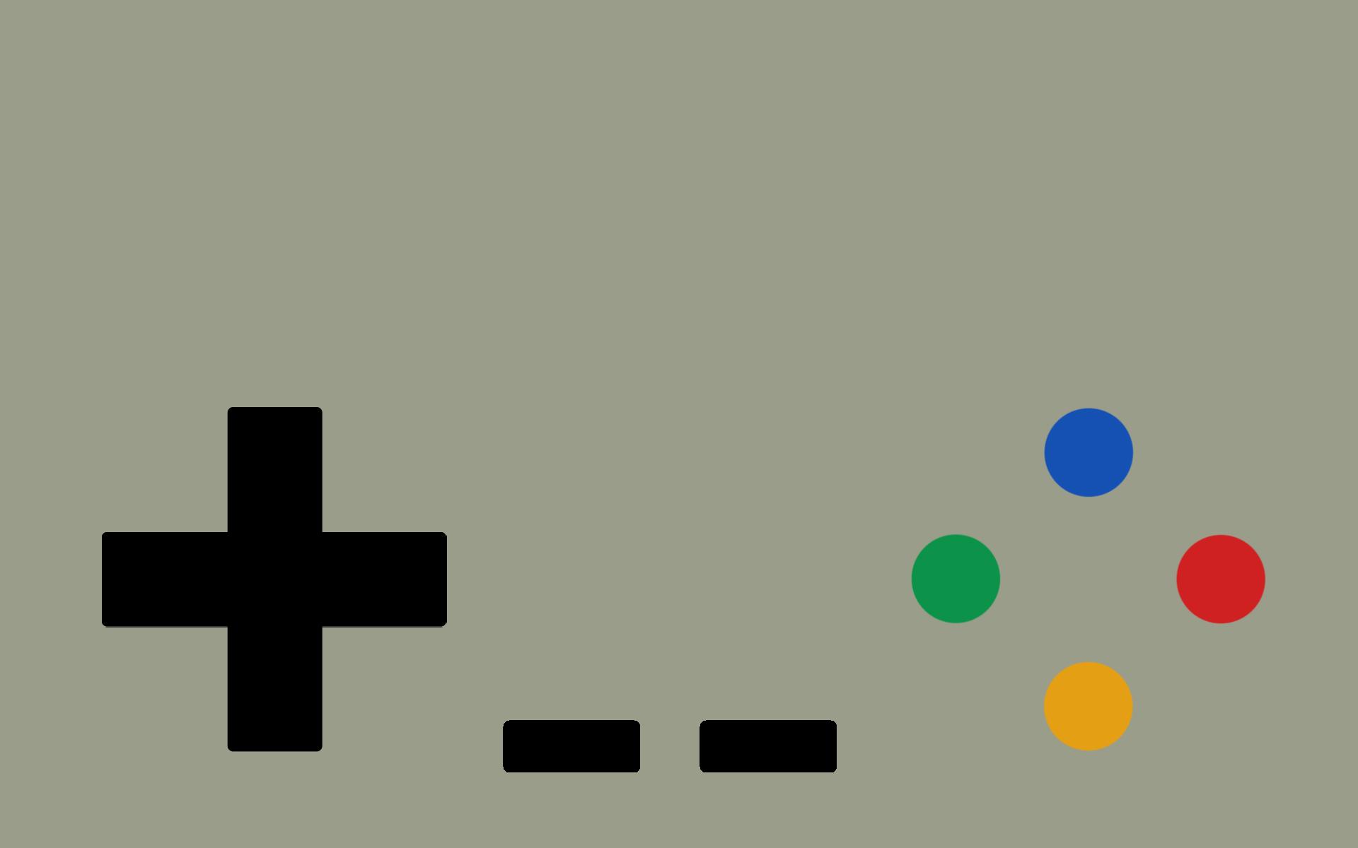 minimalistic, Gamepad, Super, Nintendo Wallpaper