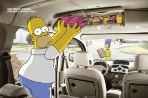 cars, Homer, Simpson, The, Simpsons, Marge, Simpson, Renault
