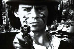 black, And, White, Trees, Movies, Forests, Revolvers, Film, Johnny, Depp, Monochrome, Hats, Dead, Man, Faces, Dead, Man,  movie , Firearms