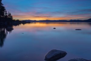dawn, Scenic, Lakes