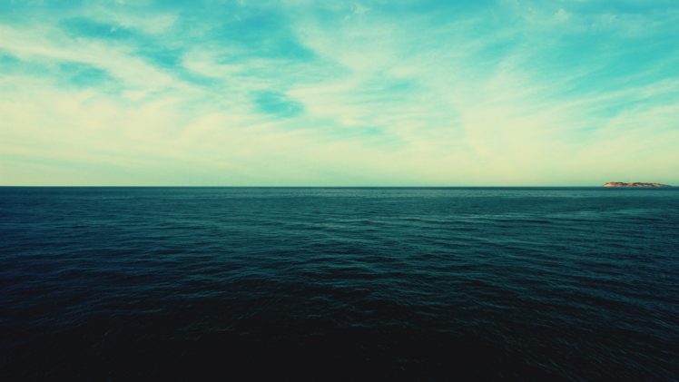 water, Ocean, Clouds, Simple, Sea HD Wallpaper Desktop Background