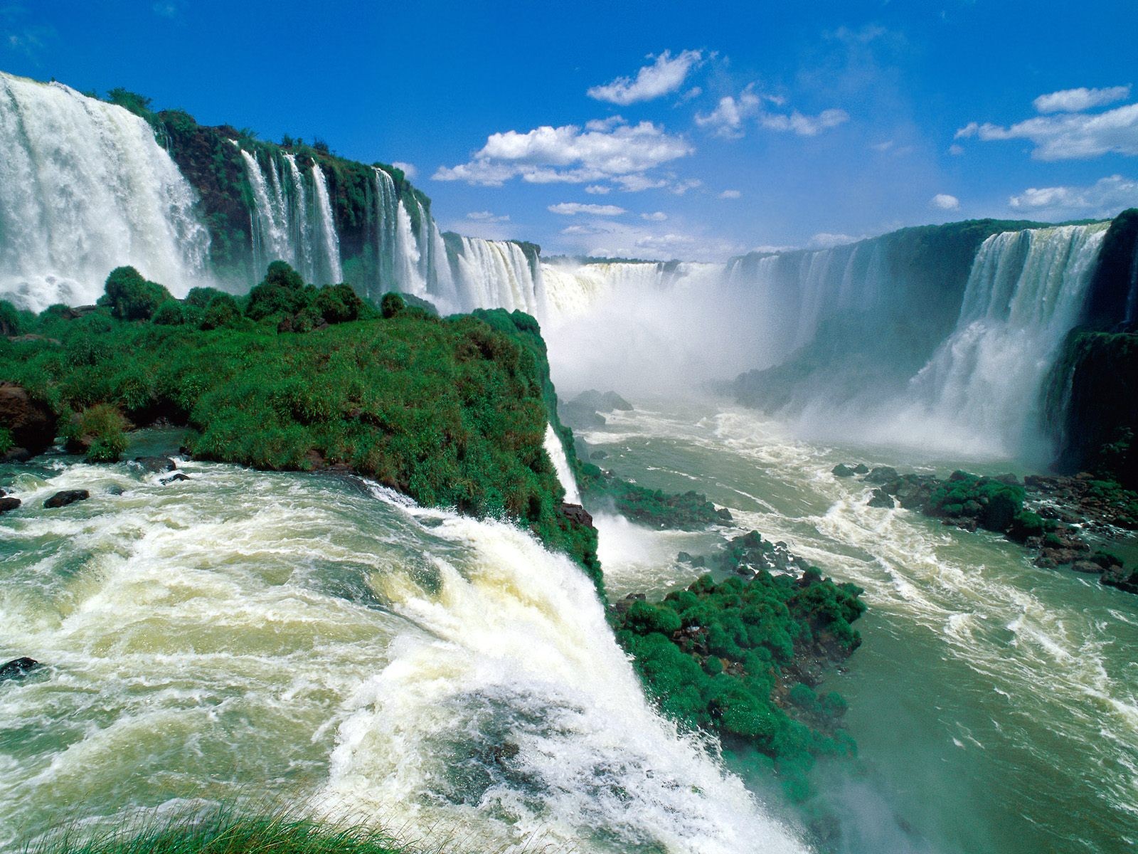 nature, Brazil, Waterfalls, Iguazu, Falls Wallpaper