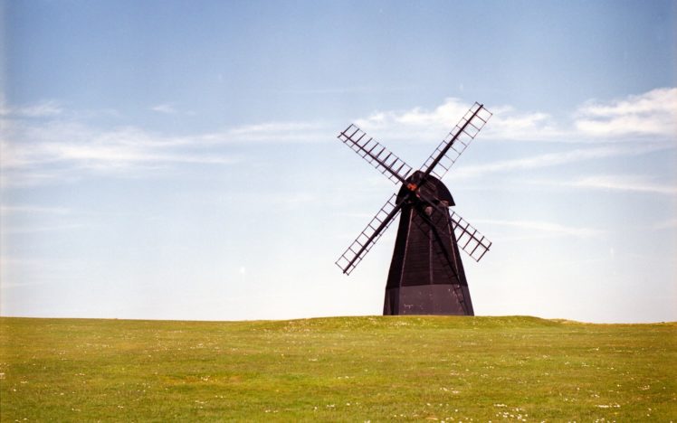 landscapes, Windmills HD Wallpaper Desktop Background