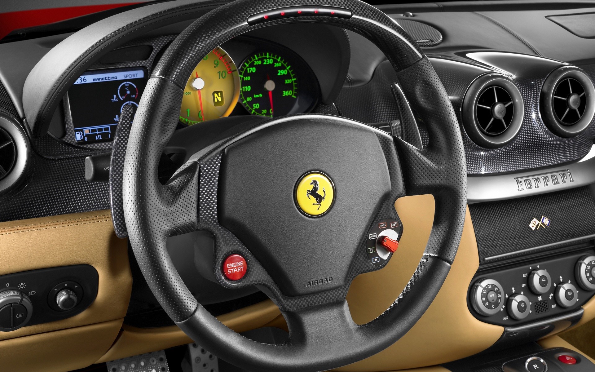 car, Interiors, Ferrari, 599, Steering, Wheel Wallpaper