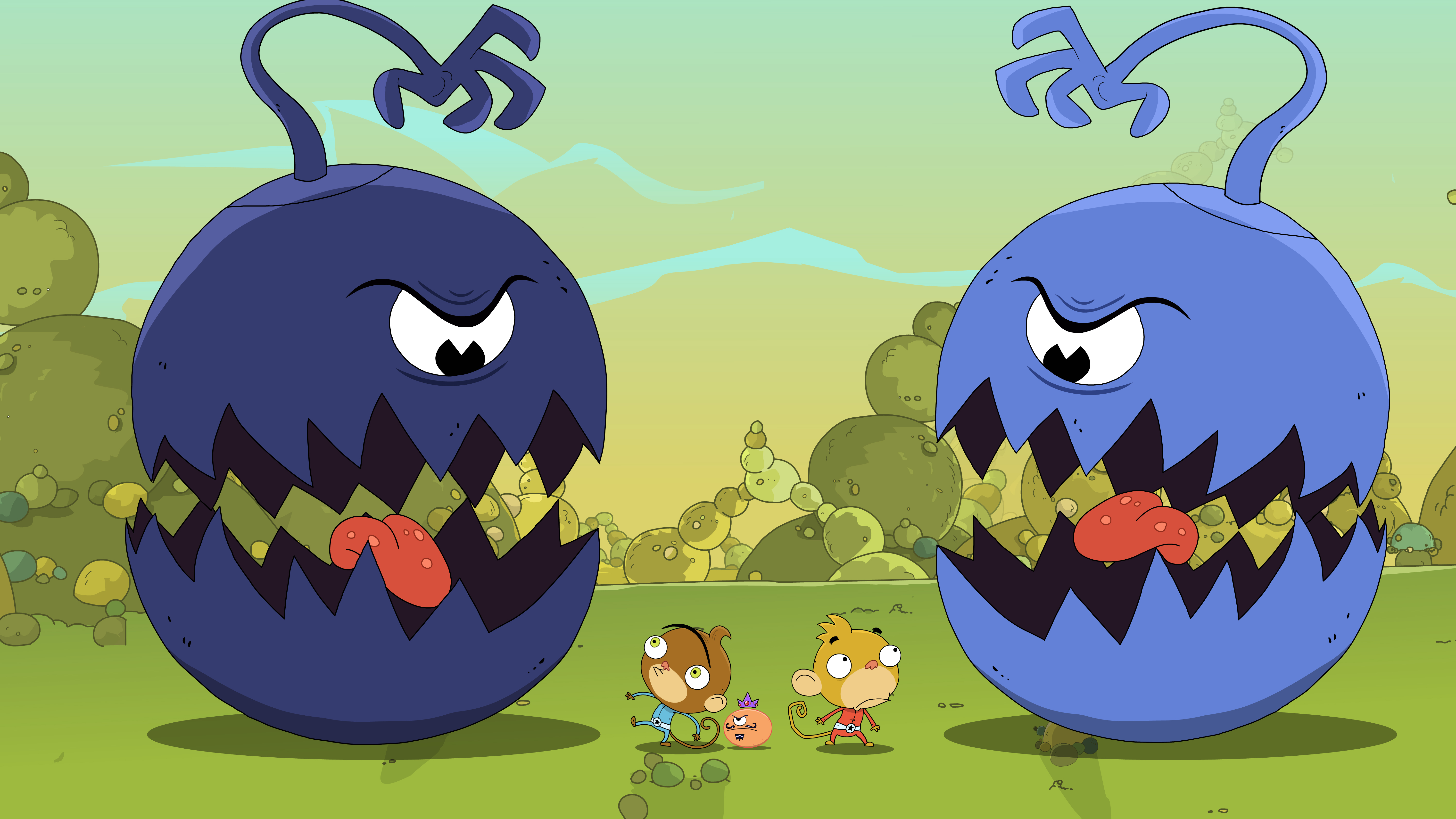 rocket, Monkeys Wallpaper