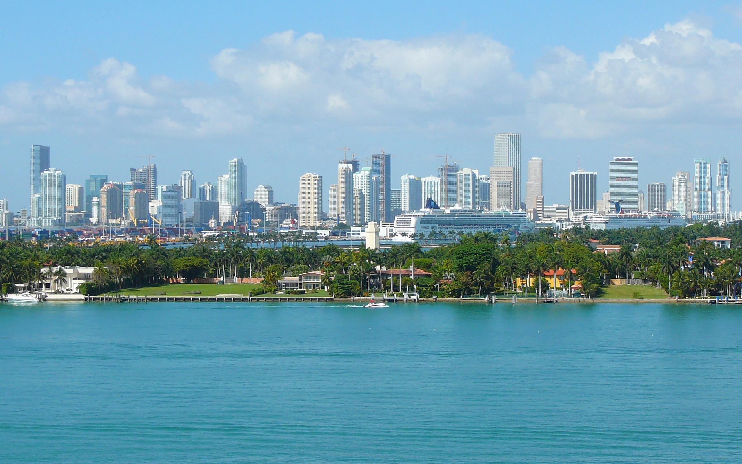 landscapes, Cityscapes, Towns, Skyscrapers, Miami, City, Skyline Wallpaper