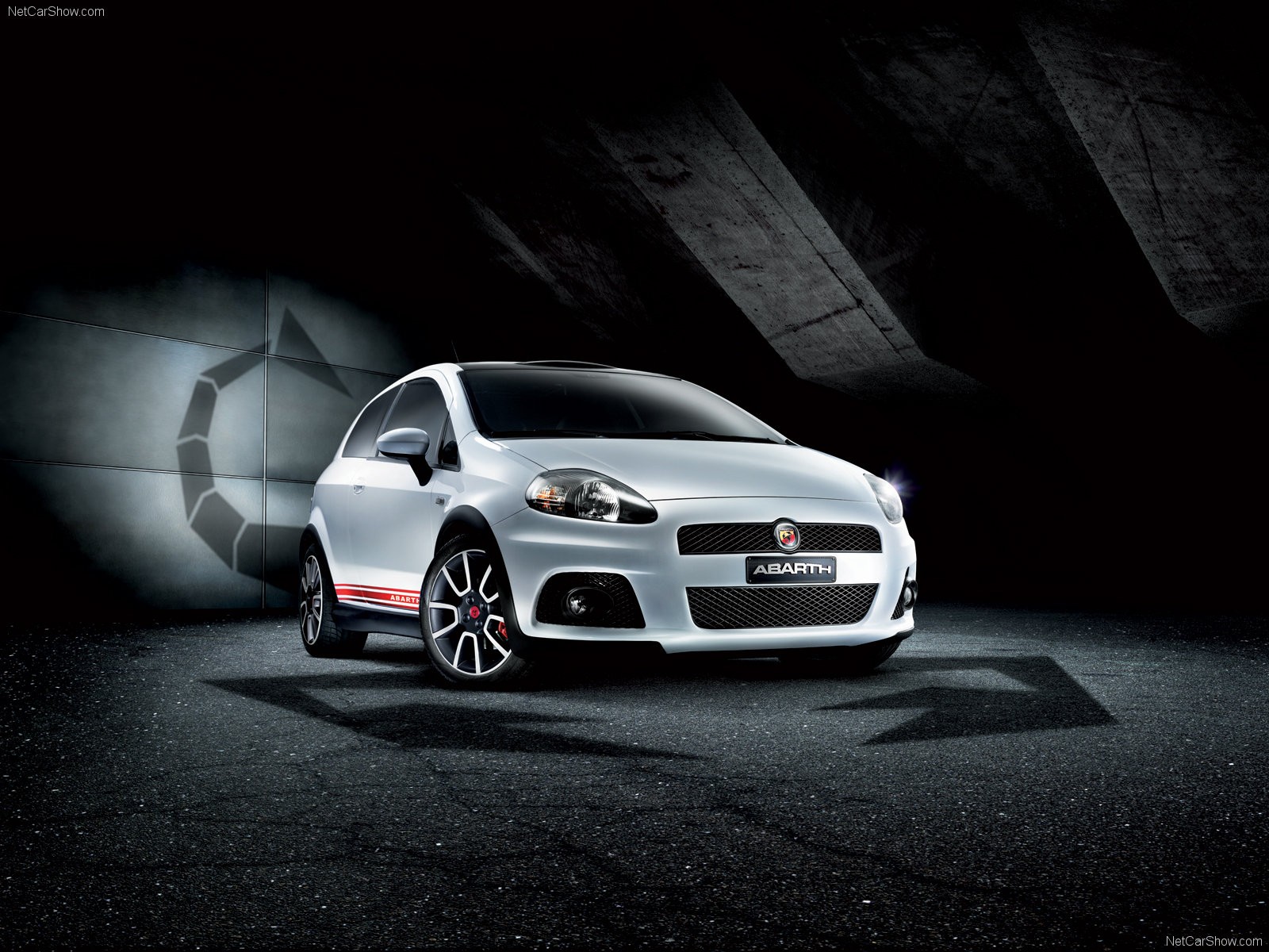 white, Cars, Fiat, Abarth Wallpaper