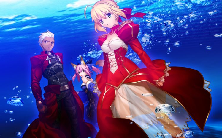 anime, Boys, Saber, Anime, Girls, Archer,  fatestay, Night , Fateextra, Saber, Extra, Fate, Series, Caster,  fateextra HD Wallpaper Desktop Background