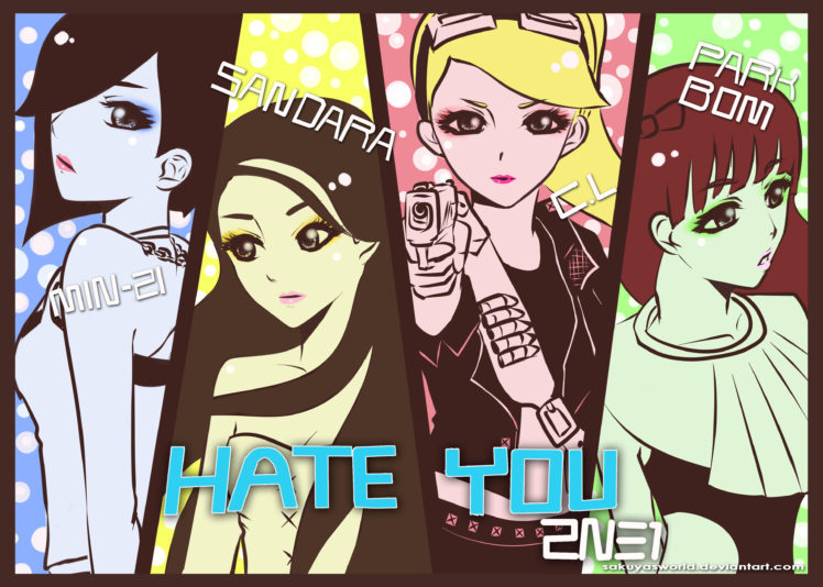 2ne1, K pop, Pop, Dance, Korean, Korea, Anime HD Wallpaper Desktop Background