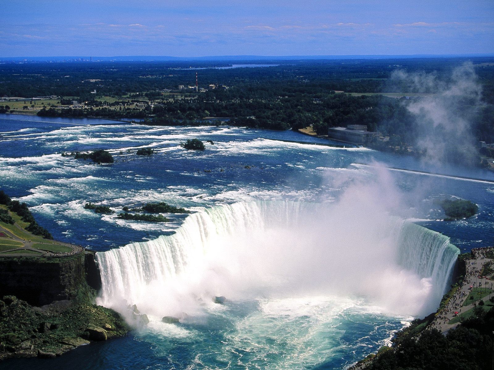 nature, Canada, Niagara, Falls, Aerial, Waterfalls Wallpaper