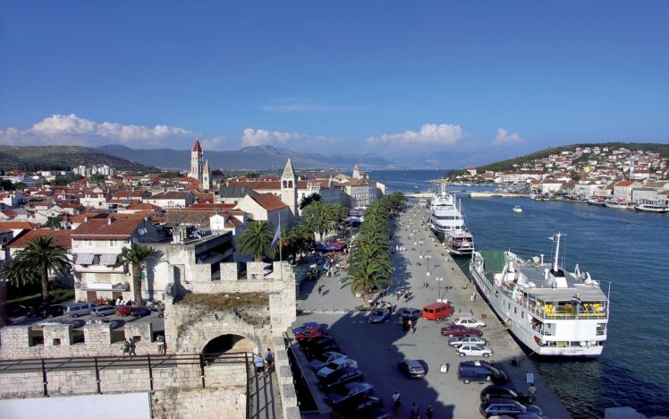 coast, Cityscapes, Ships, Towns, Croatia HD Wallpaper Desktop Background