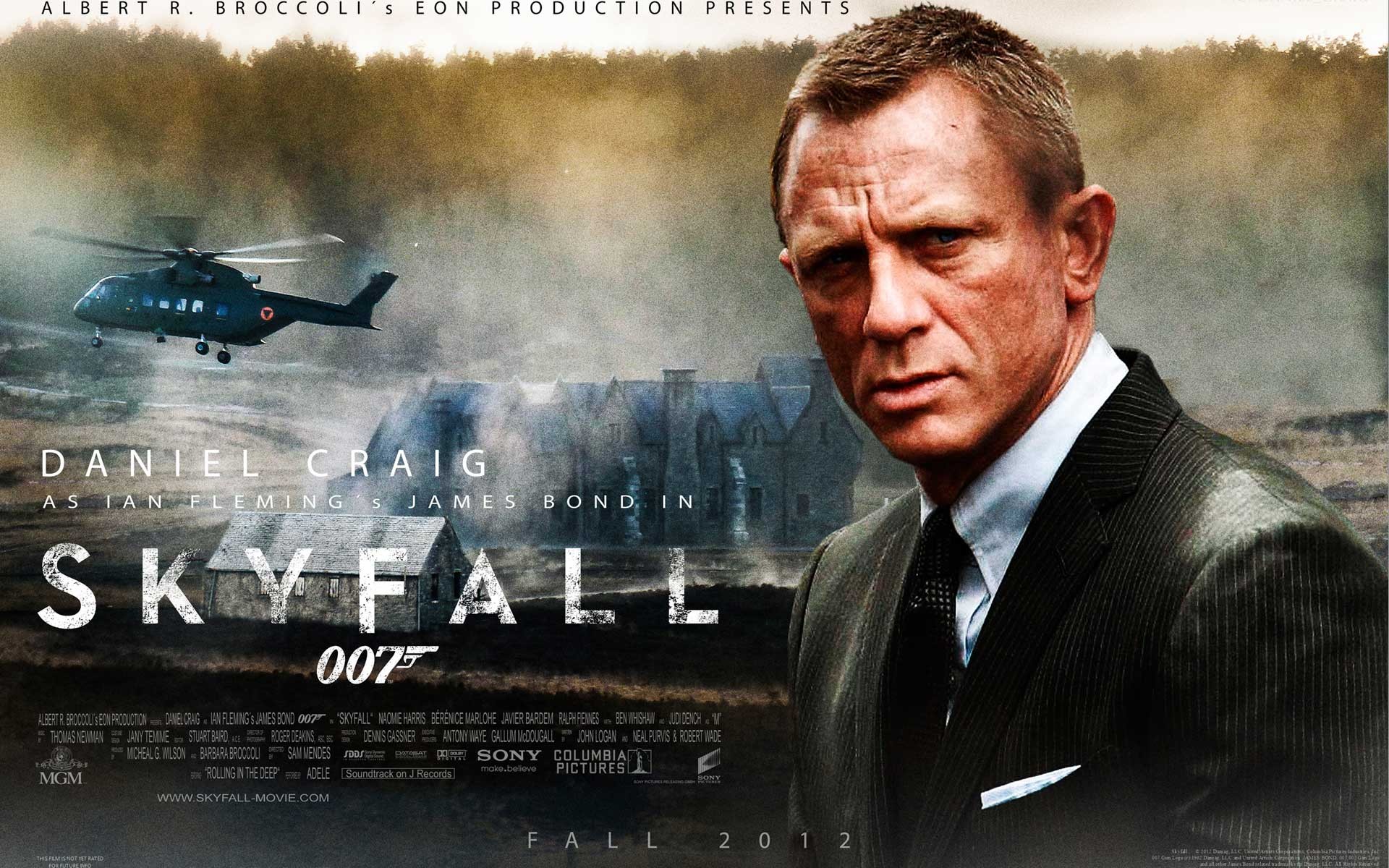 james, Bond, Daniel, Craig, Skyfall Wallpaper