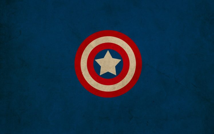 minimalistic, Captain, America, Shield, Marvel, Comics, Logos, Franck, Grzyb HD Wallpaper Desktop Background