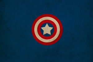minimalistic, Captain, America, Shield, Marvel, Comics, Logos, Franck, Grzyb
