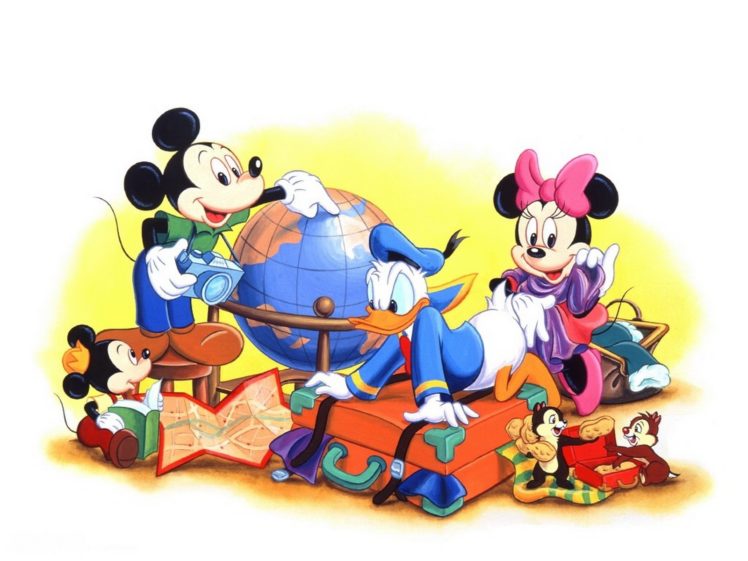 cartoons, Disney, Company, Mickey, Mouse, Donald, Duck, Minnie, Mouse HD Wallpaper Desktop Background