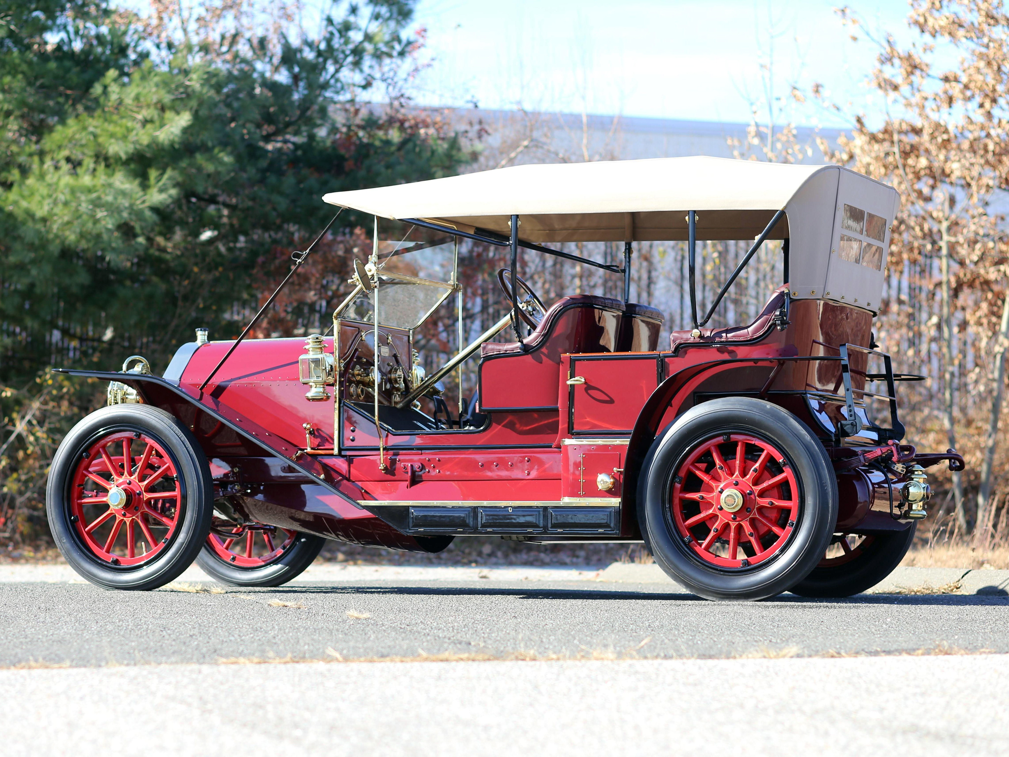 1910, Simplex, Model 50, Touring, Holbrook, Retro Wallpaper