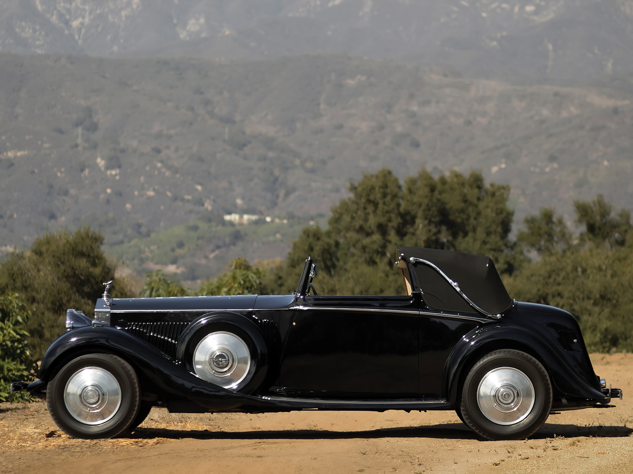 1934, Rolls, Royce, Phantom, Ii, Continental, Drophead, Sedanca, Coupe, Mulliner, Luxury, Retro Wallpaper