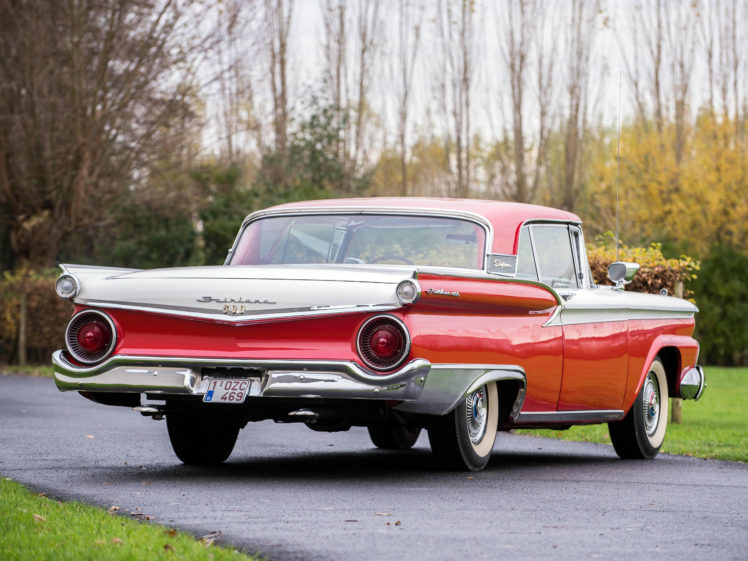 1959, Ford, Fairlane, 500, Skyliner, Retractable, Hardtop, Luxury, Retro HD Wallpaper Desktop Background