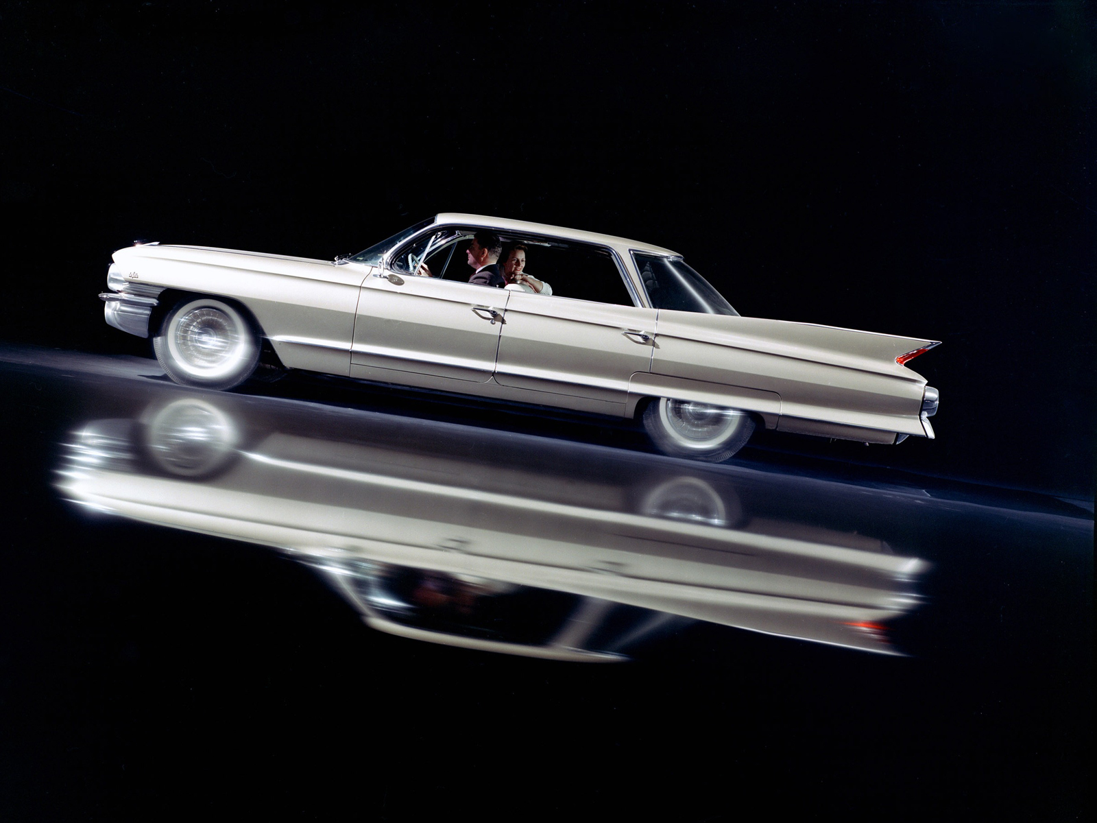 1961, Cadillac, Sixty two, Sedan, De, Ville, 4 window,  6339b , Luxury, Classic Wallpaper