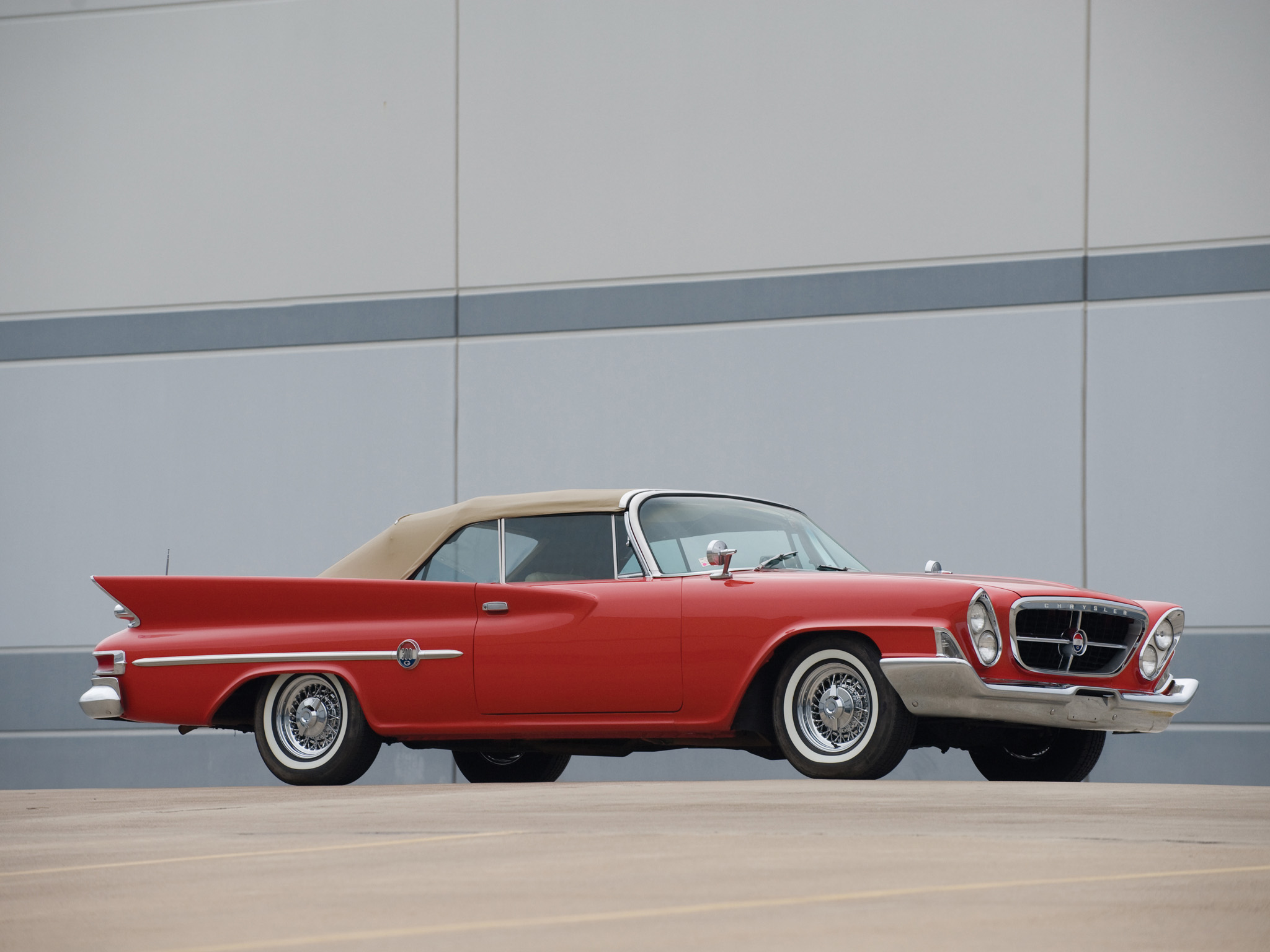 1961, Chrysler, 300g, Convertible, Classic Wallpaper