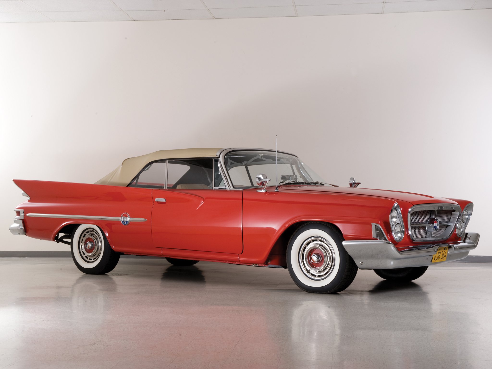 1961, Chrysler, 300g, Convertible, Classic Wallpaper