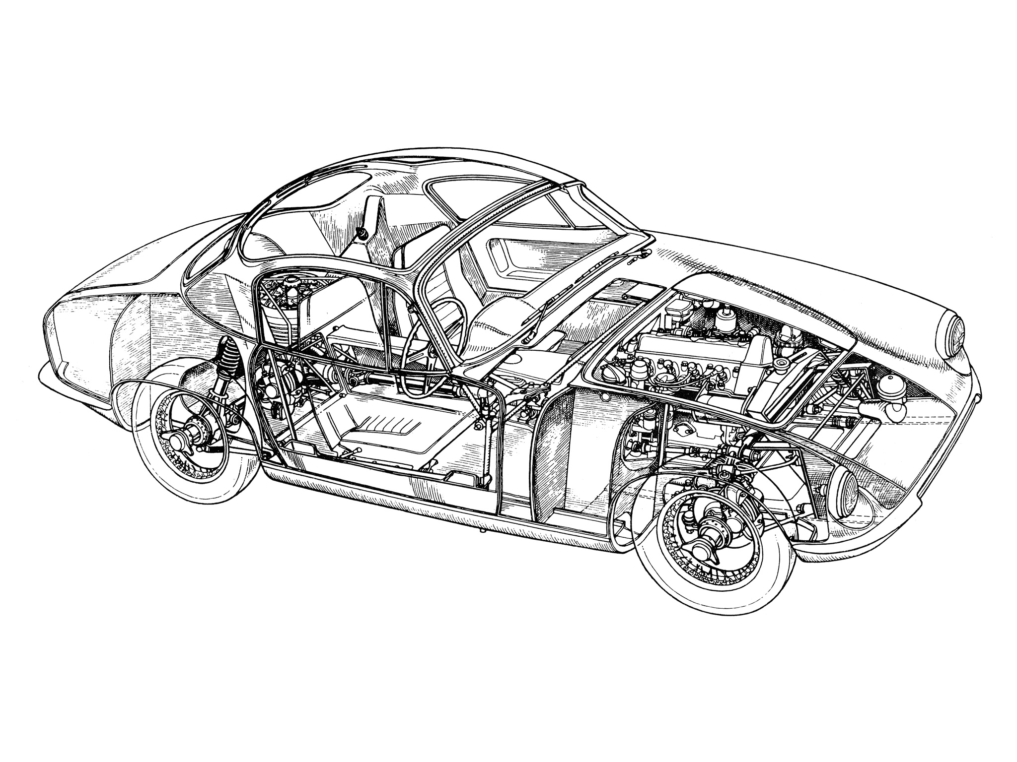 1961, Lotus, Elite, Uk spec, Classic, Interior, Engine Wallpaper