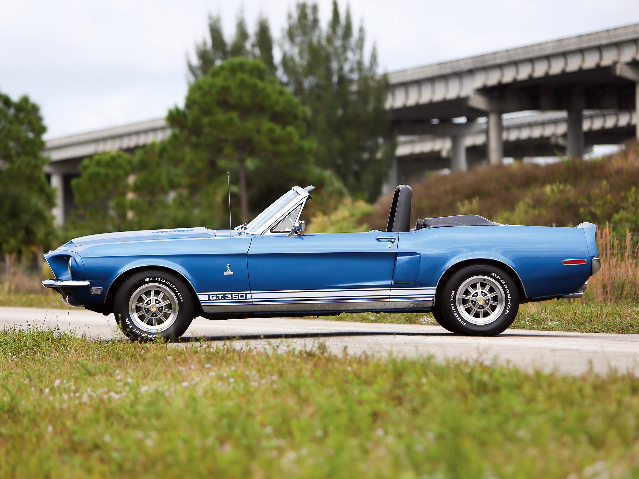 1968, Shelby, Gt350, Convertible, Ford, Mustang, Muscle, Classic Wallpaper