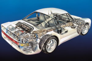 1987, Porsche, 959, Supercar, Interior, Engine