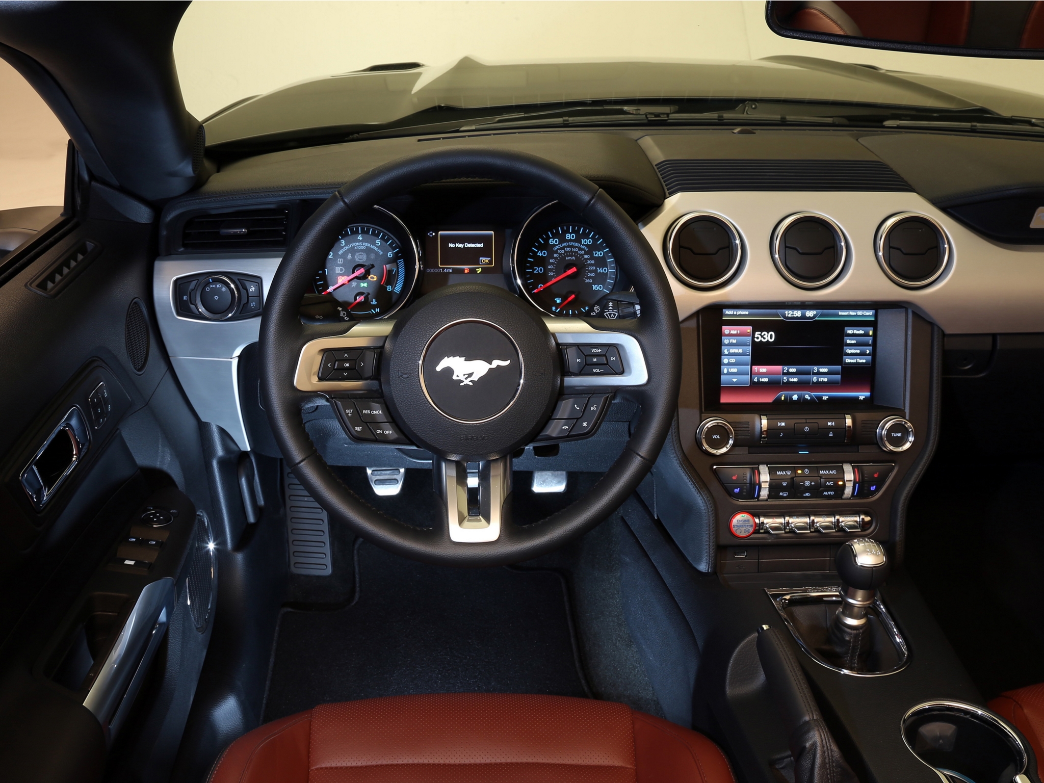 2014, Ford, Mustang, G t, Convertible, Muscle, Interior Wallpaper