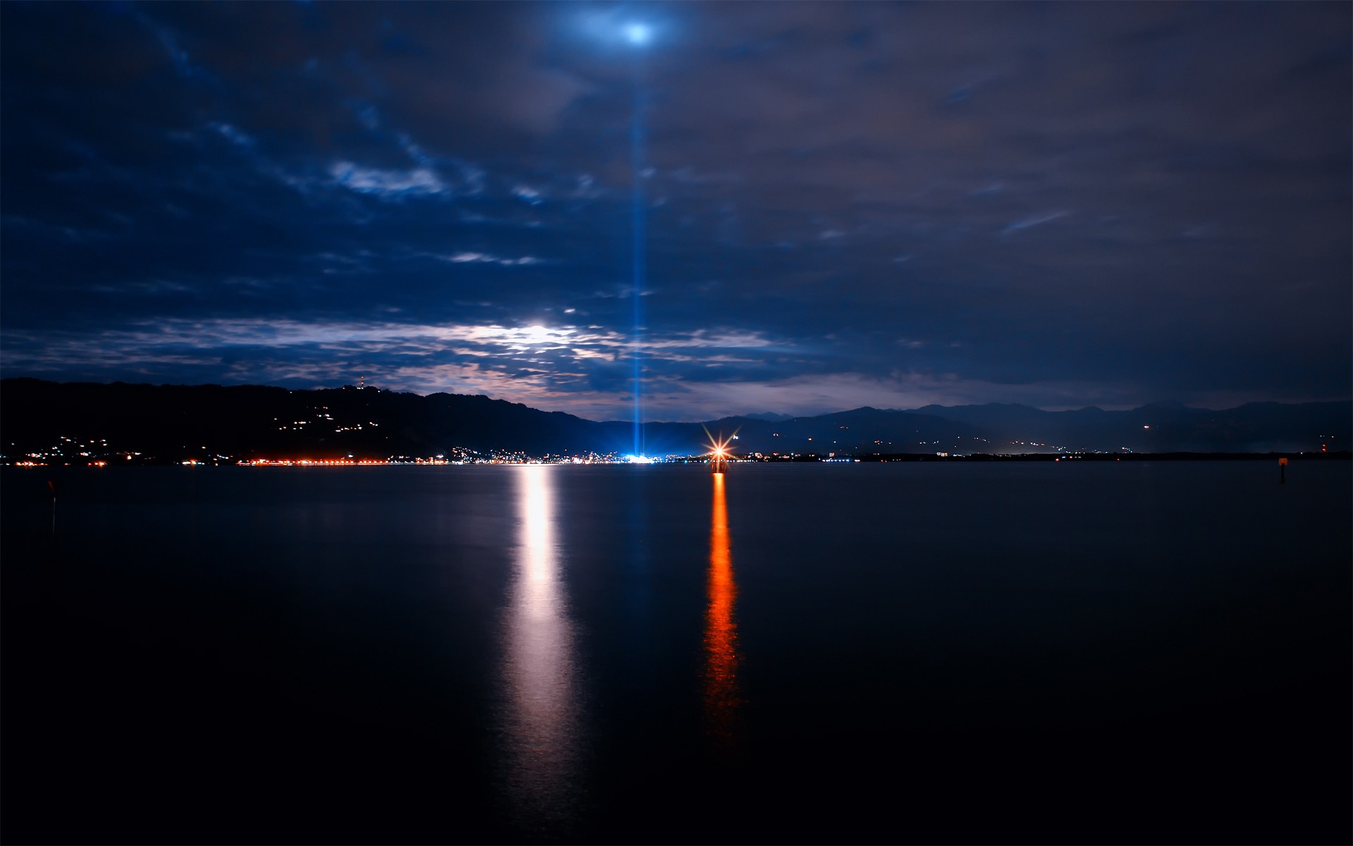 seas, Night Wallpaper