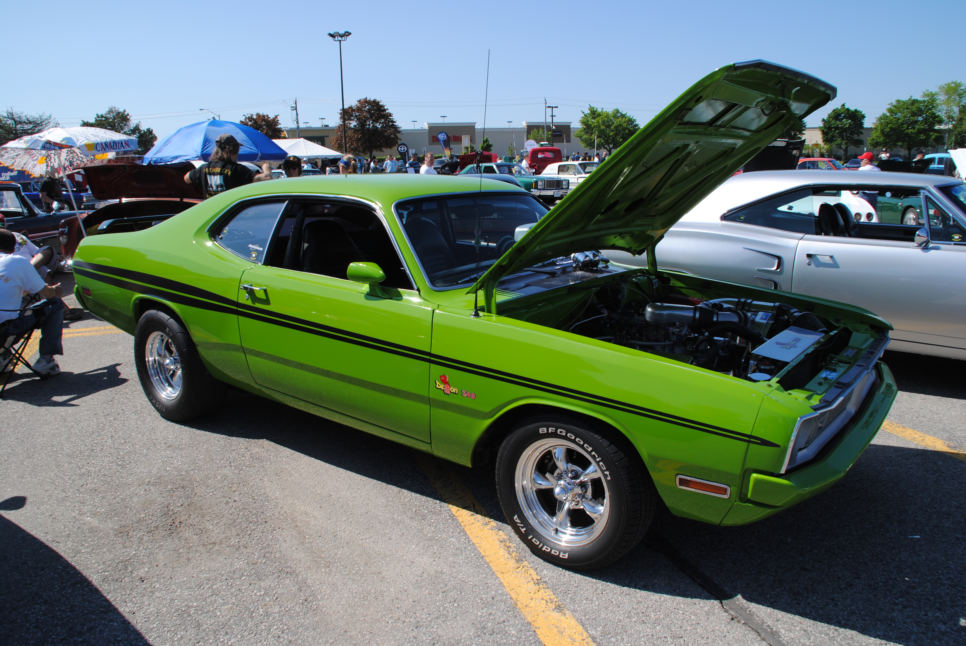 dodge, Demon, Muscle, Classic, Hot, Rod, Rods, 340, Engine Wallpaper