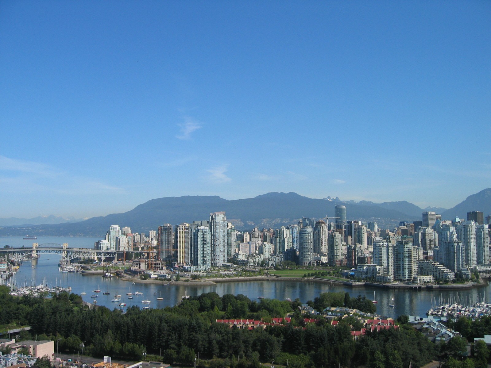 mountains, Cityscapes, Downtown, Vancouver Wallpaper