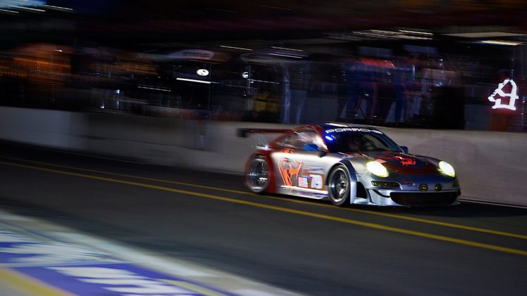 night, Porsche, Racing HD Wallpaper Desktop Background
