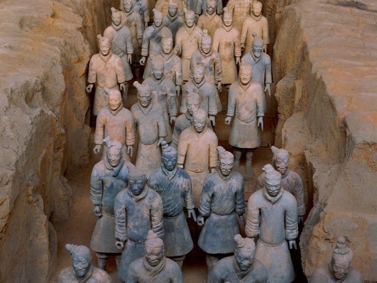 china, Statues, Warriors, Terracotta, Army HD Wallpaper Desktop Background
