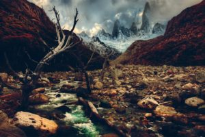 nature, Rocks, Crossing, Rivers, Andes