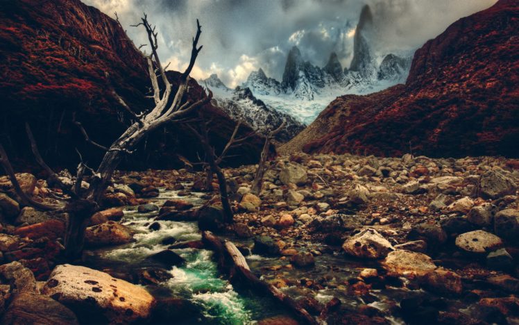 nature, Rocks, Crossing, Rivers, Andes HD Wallpaper Desktop Background