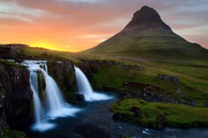 mountains, Landscapes, Nature, Iceland, Waterfalls