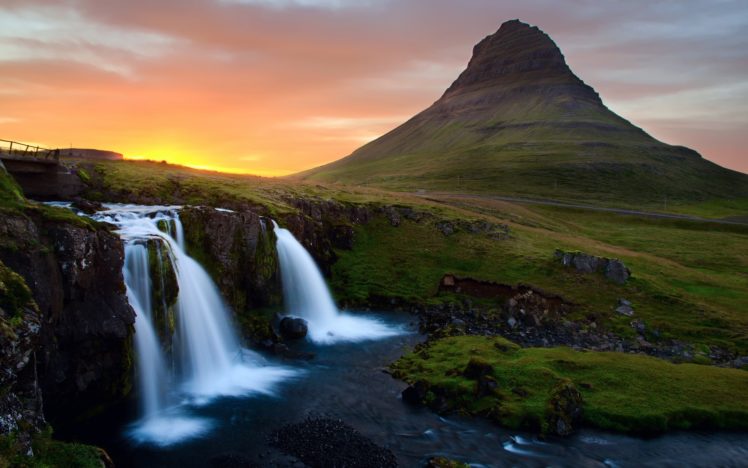 mountains, Landscapes, Nature, Iceland, Waterfalls HD Wallpaper Desktop Background