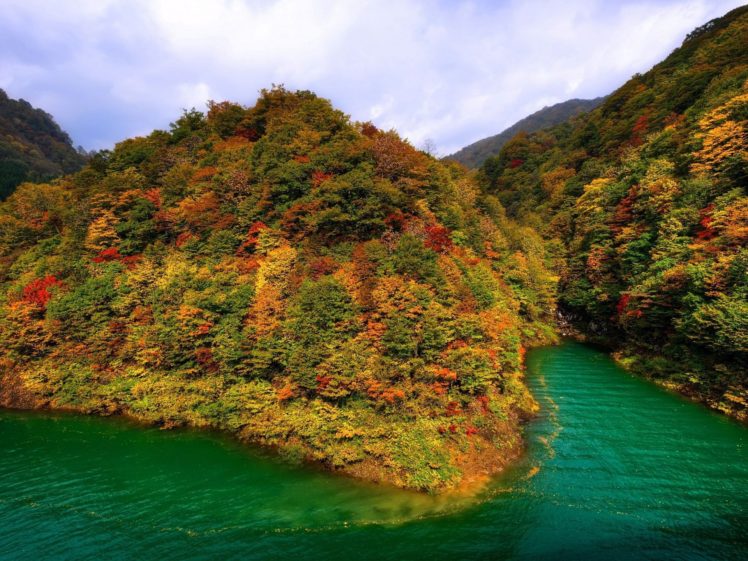 japan, Nature, Trees, Lakes, Mountaineers, Akita, Sea HD Wallpaper Desktop Background