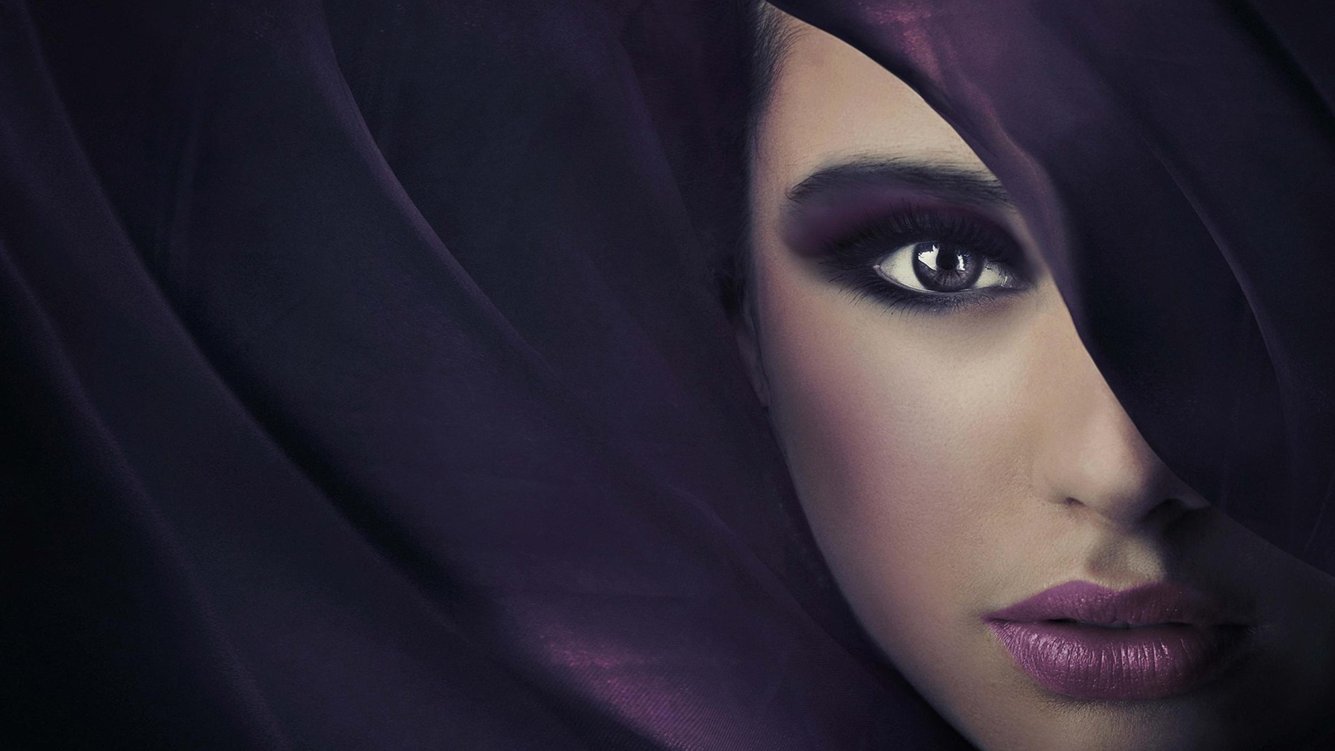 eyes, Purple, Fashion, Model, Lip Wallpaper
