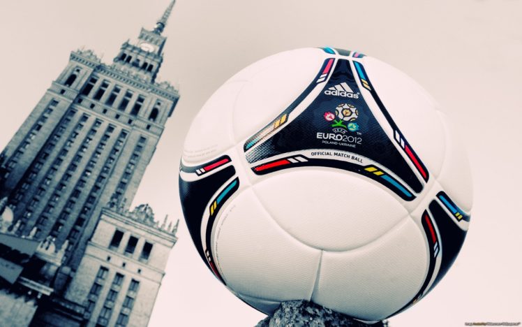 soccer, Balls, Warsaw, Euro, 2012 HD Wallpaper Desktop Background