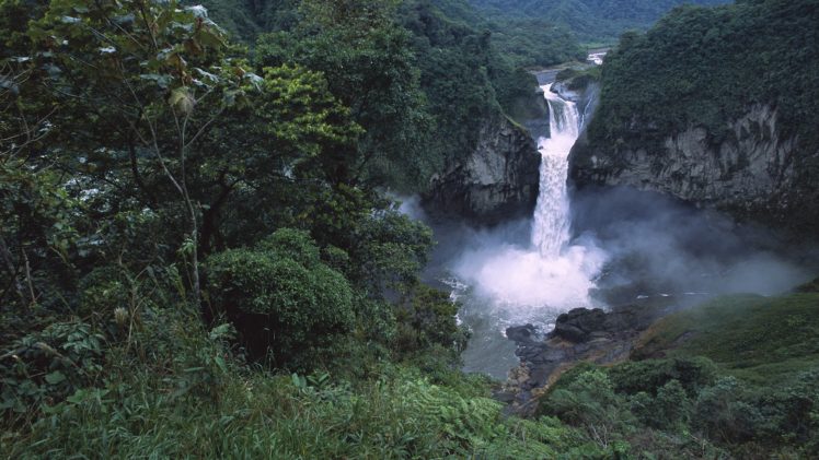 falls, Amazon, Ecuador HD Wallpaper Desktop Background