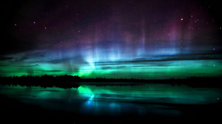 green, Lights, Aurora, Borealis HD Wallpaper Desktop Background
