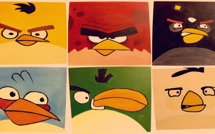 angry, Birds, Widescreen, Game HD Wallpaper Desktop Background