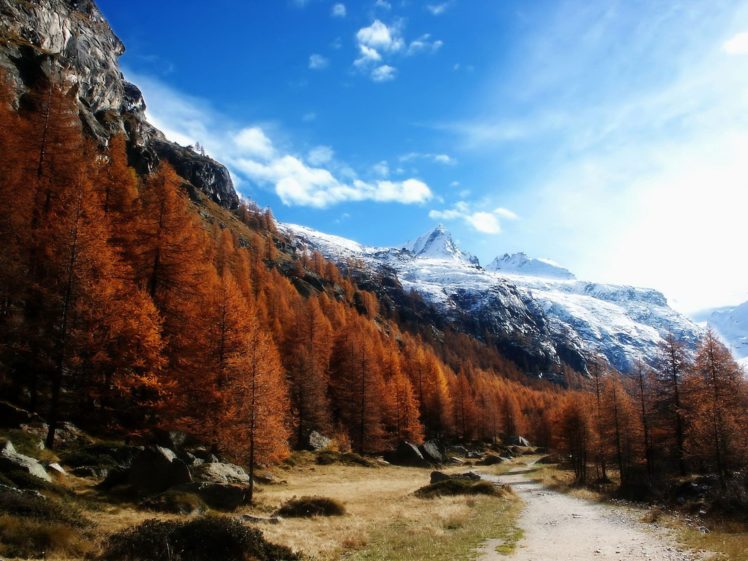 mountains, Clouds, Landscapes, Nature, Forests HD Wallpaper Desktop Background