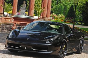 black, Cars, Garden, Ferrari, Ferrari, 458, Italia